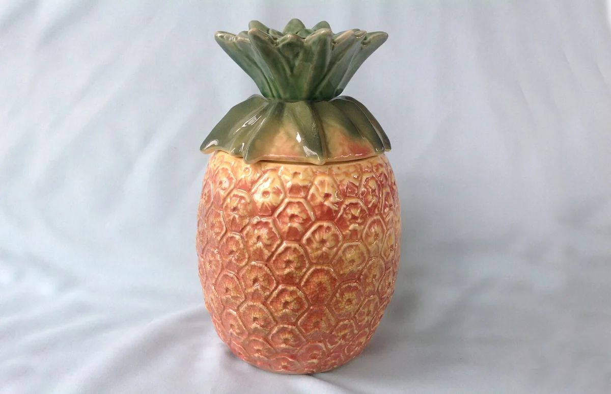 McCoy Pineapple Cookie Jar Nelson McCoy Potteries Pineapple 1955