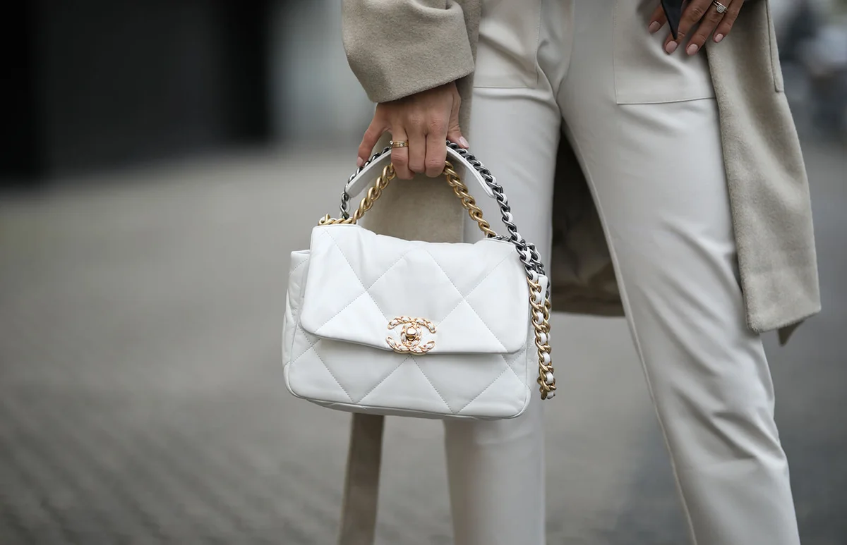 Chanel white bag - Getty Editorial Images