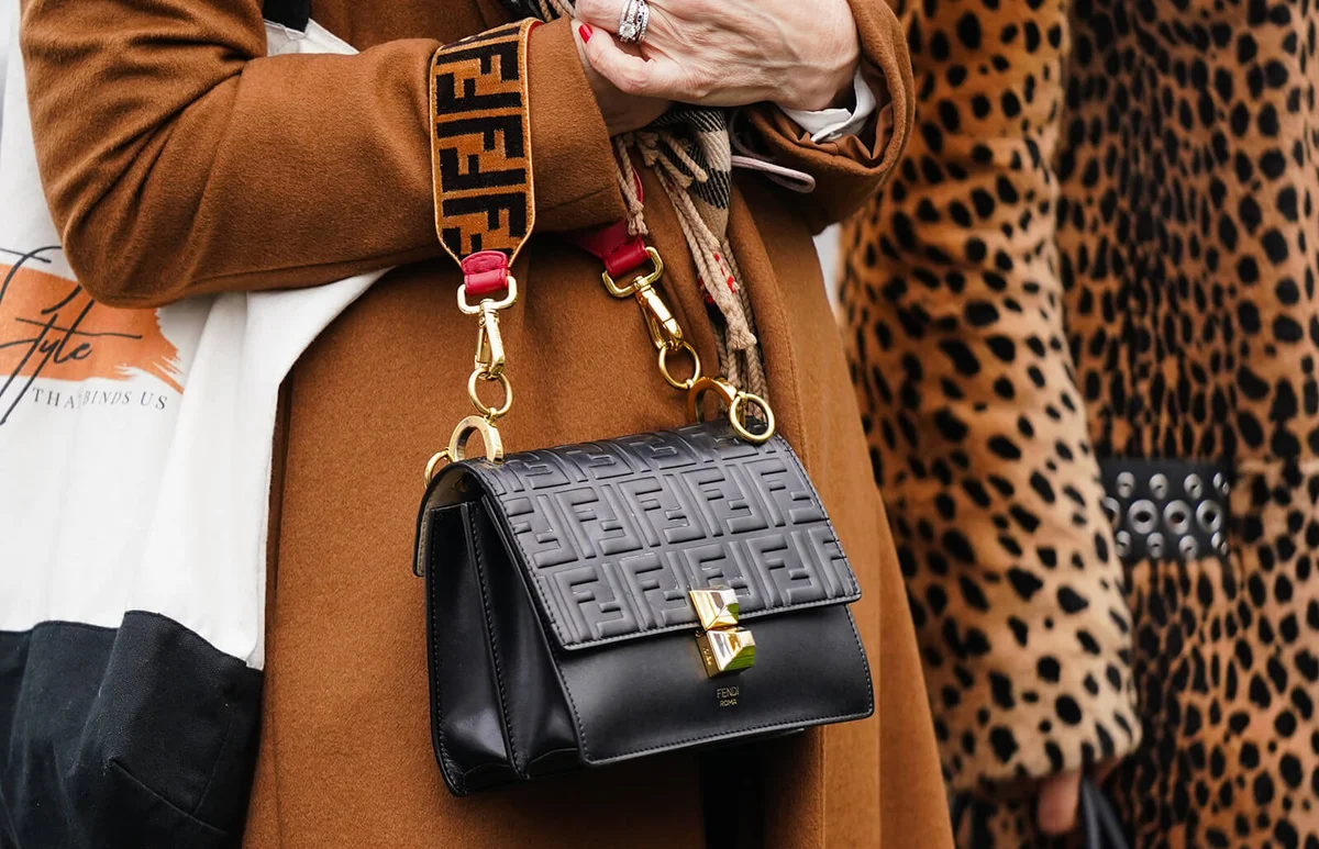 Black Fendi bag - Getty Editorial Images