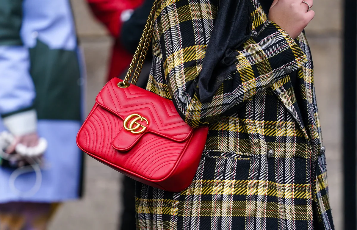 red quilted Gucci bag - Getty Editorial Images