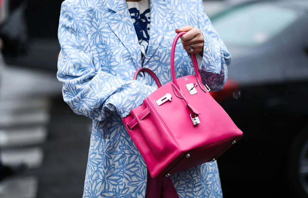 pink Hermes bag - Getty Editorial Images