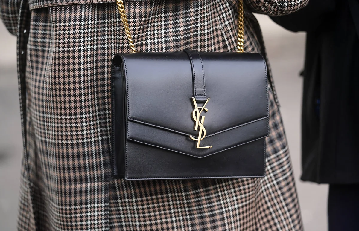 YSL black leather bag - Getty Editorial Images