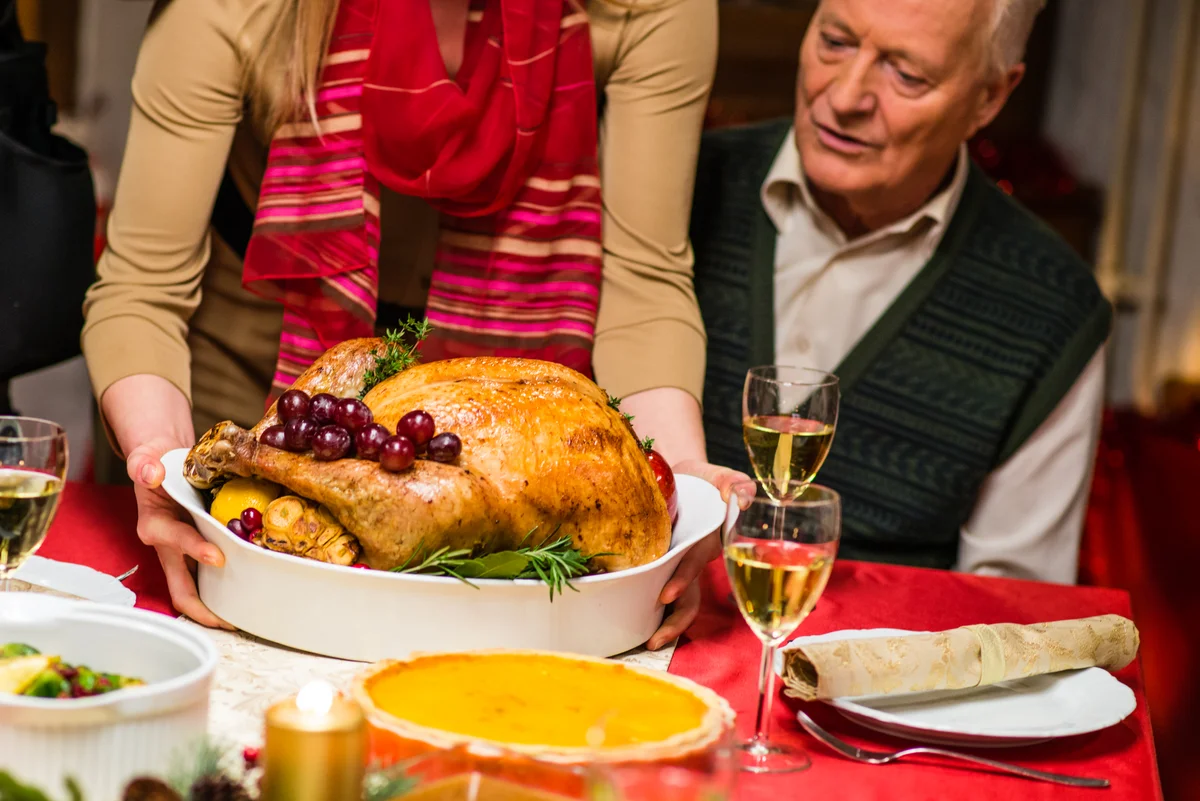 White wine with turkey