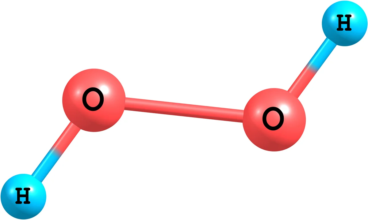 Hydrogen peroxide molecular structure