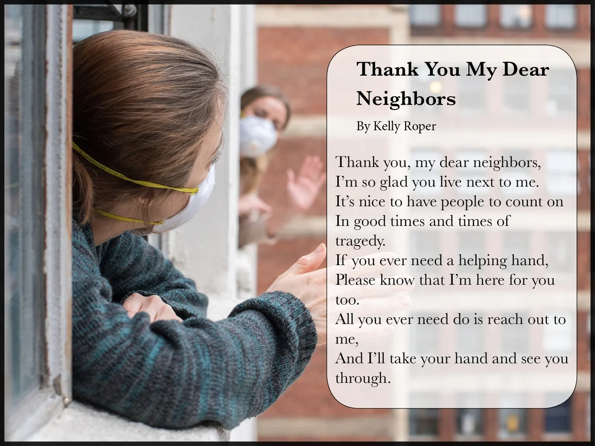 Thank You My Dear Neighbors Poem