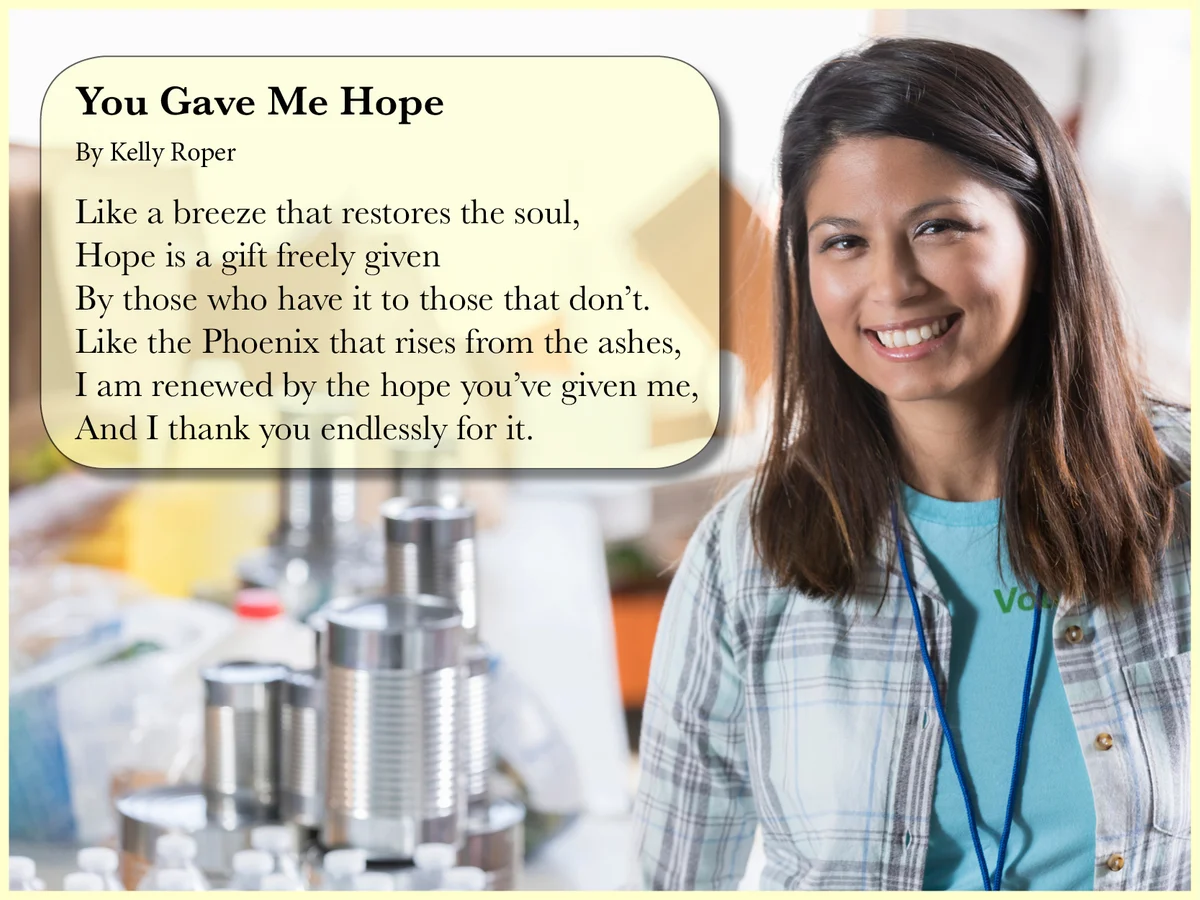 You Gave Me Hope Poem