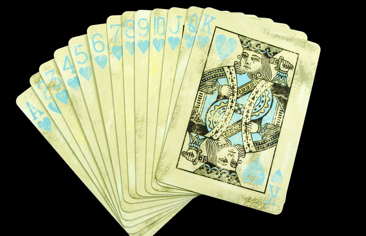 Antique Hand of Poker Cards
