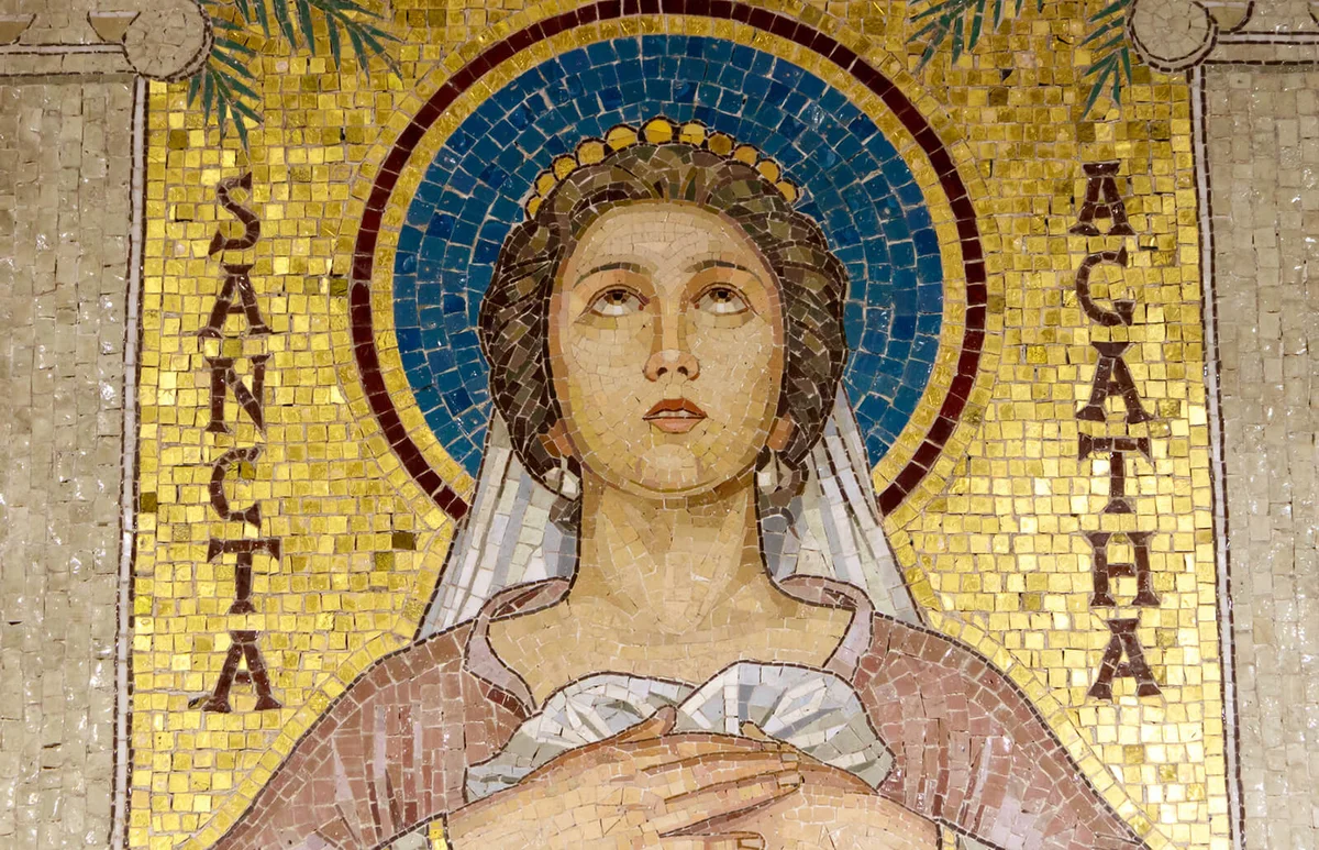 Icon of Sancta Agatha in Santa Cecilia in Trastevere