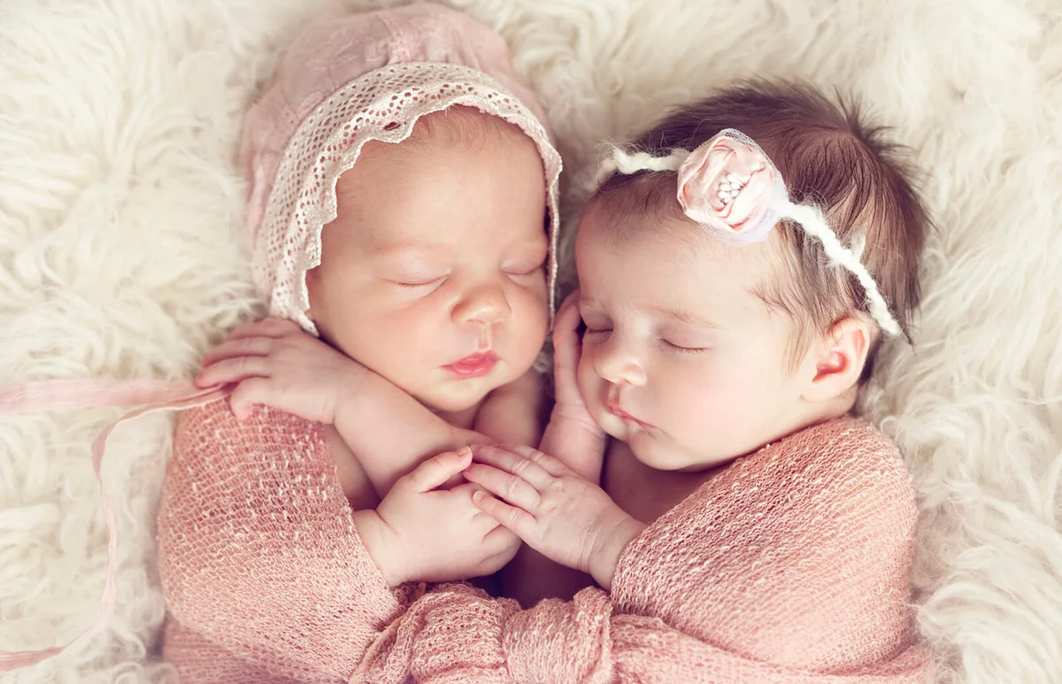 newborn twin girls