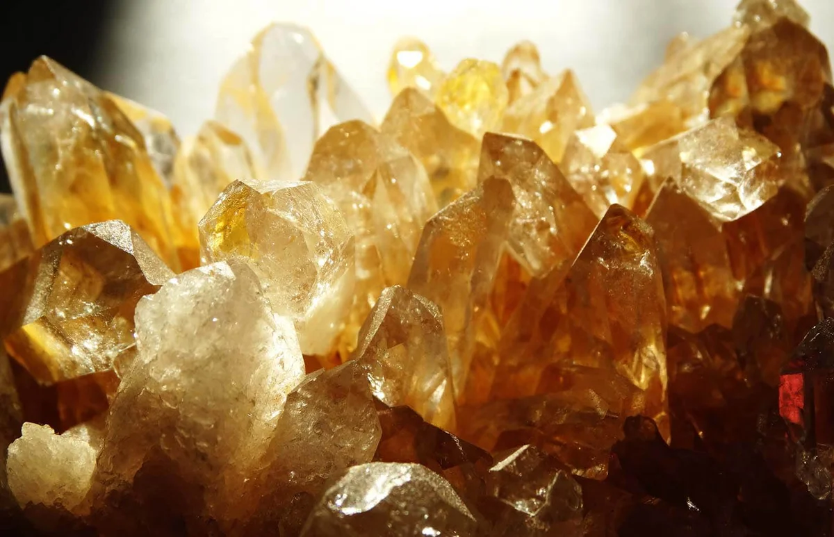 citrine geode geological crystals