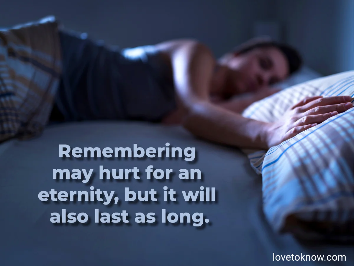 Woman in bed missing someone