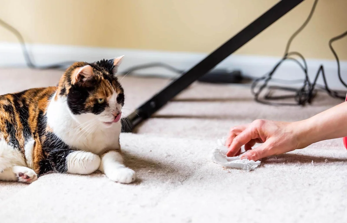 woman owner cleaning rubbing paper towel on floor