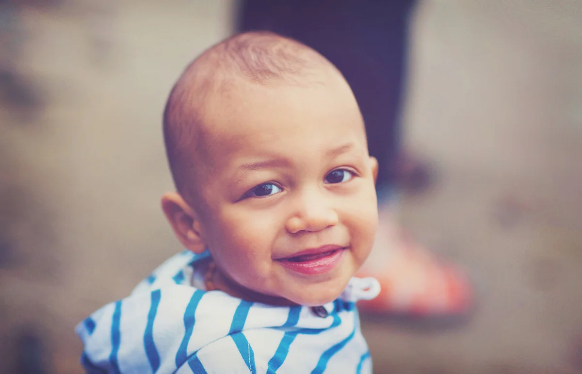 little baby on a beach