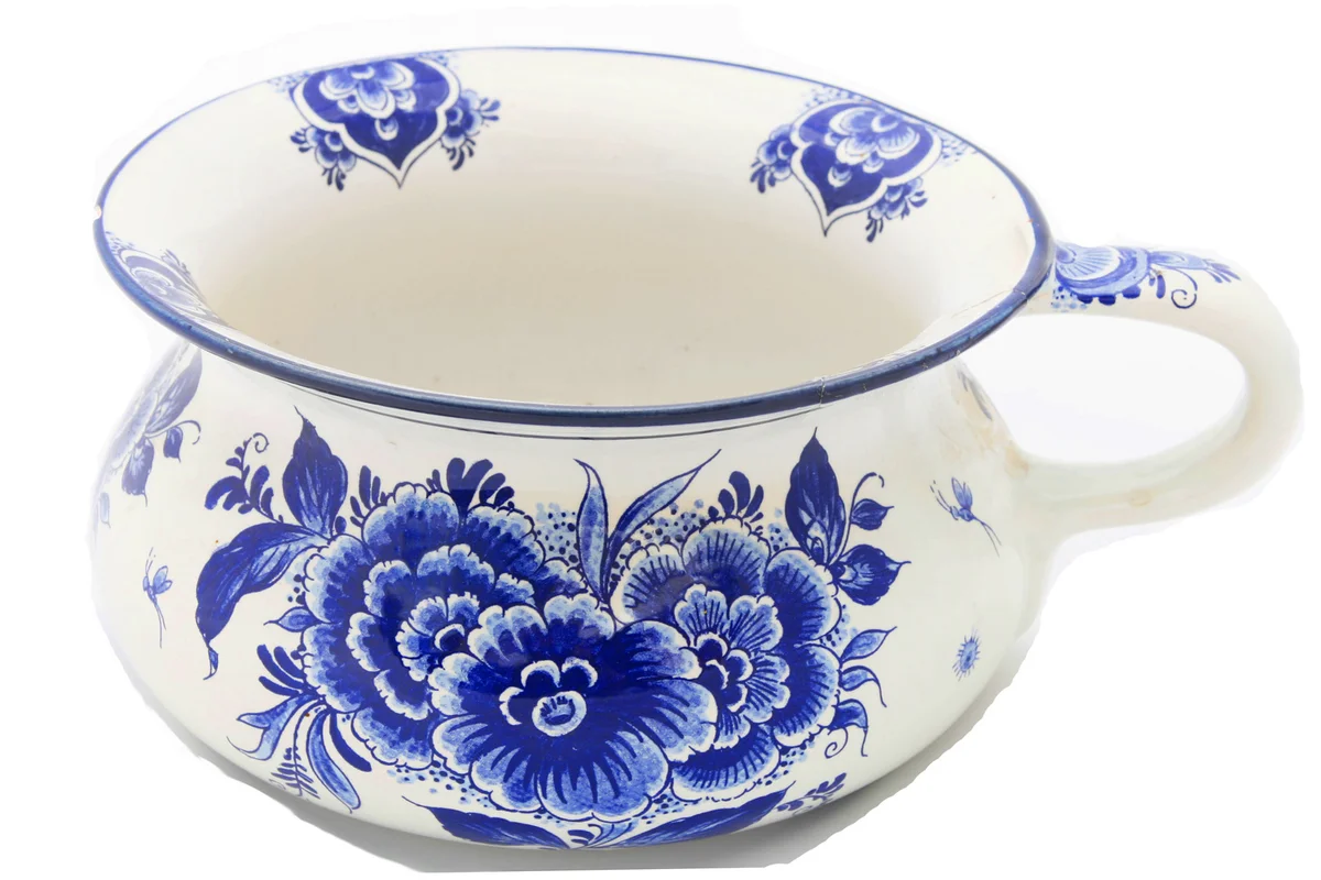 Old Dutch china chamberpot