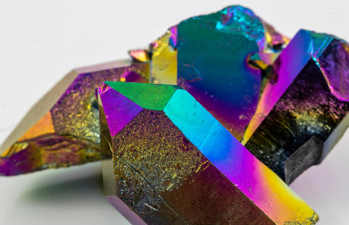 Beautiful Rainbow Titanium Aura Crystal Piece