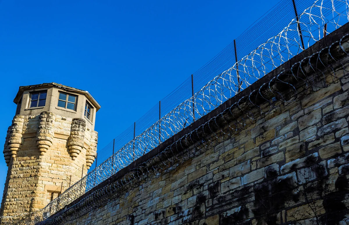 Guard Tower on Prison Walls