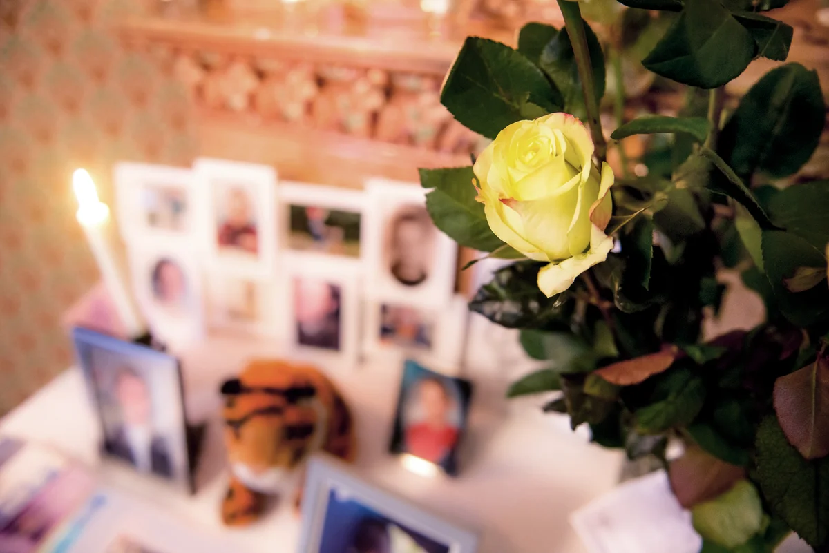 Flower in memorial event