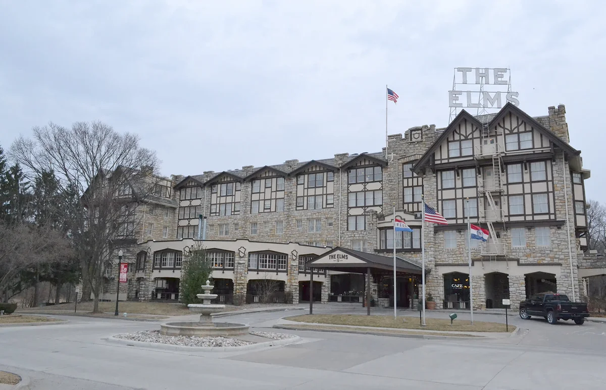 The Elms Hotel in Excelsior Springs, Missouri, in 2018