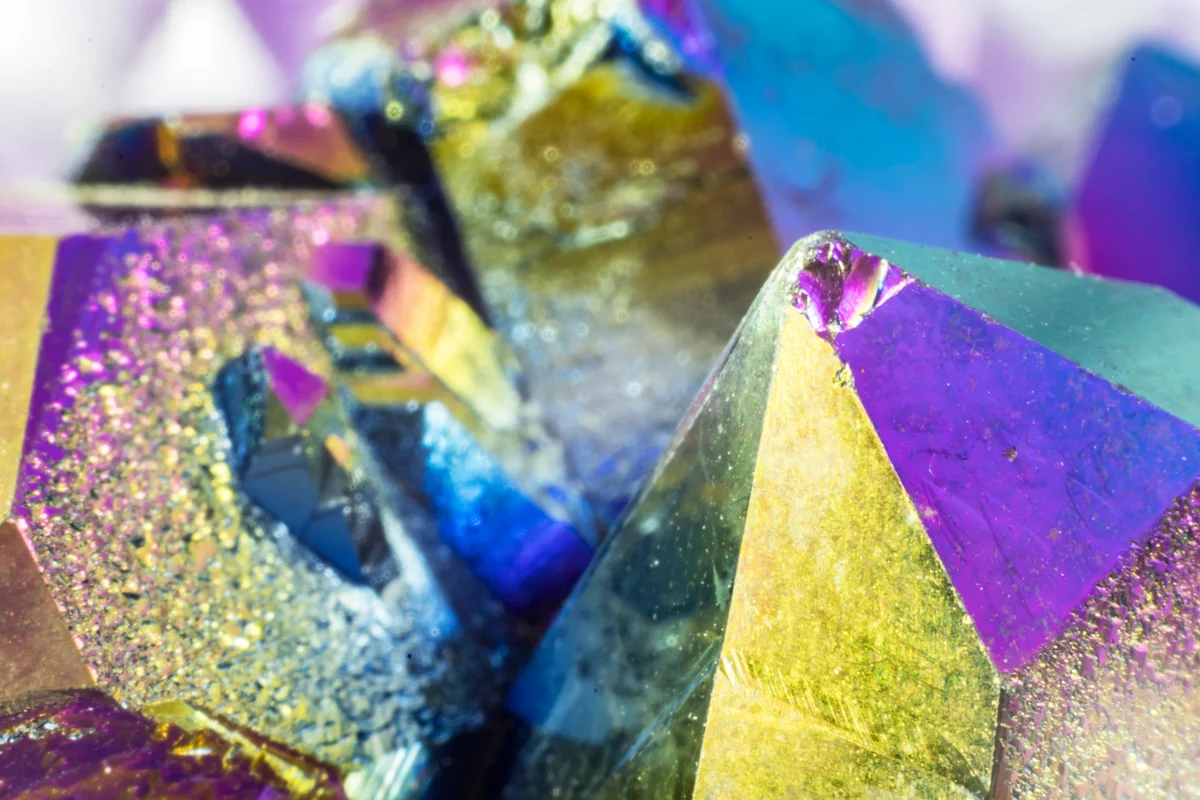 Beautiful Rainbow Titanium Aura Crystal