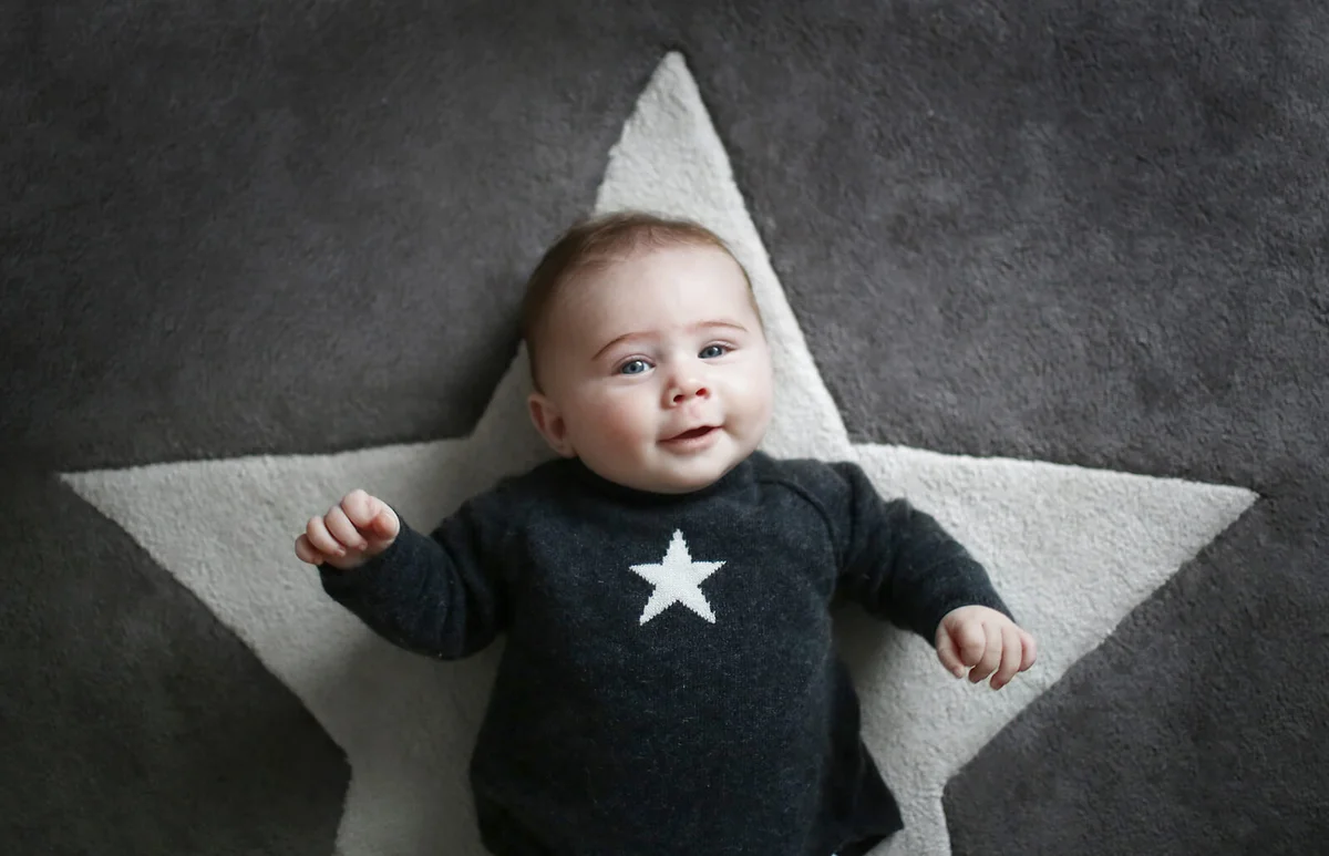 Portrait of a 3 months baby boy