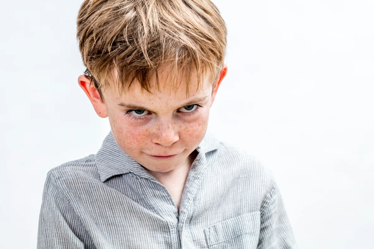 Mischievous child