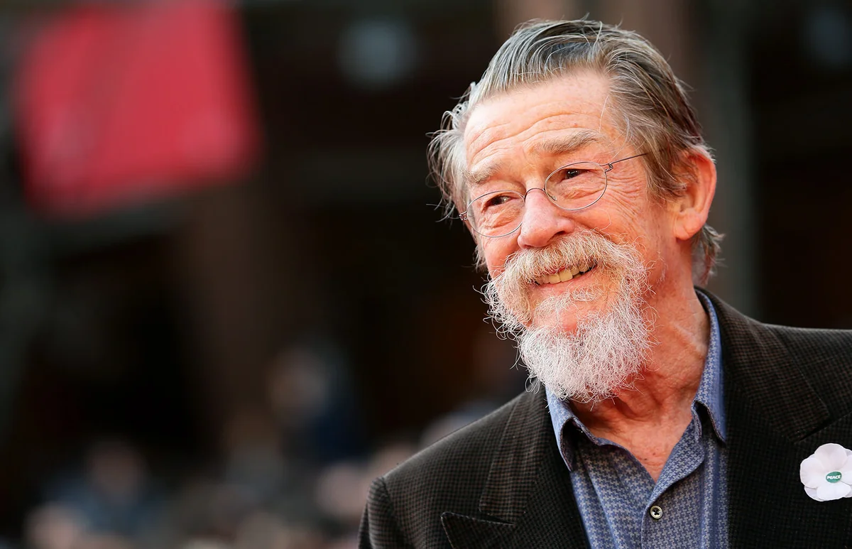 John Hurt appears On The Red Carpet during The 8th Rome Film Festival | Getty Editorial Use