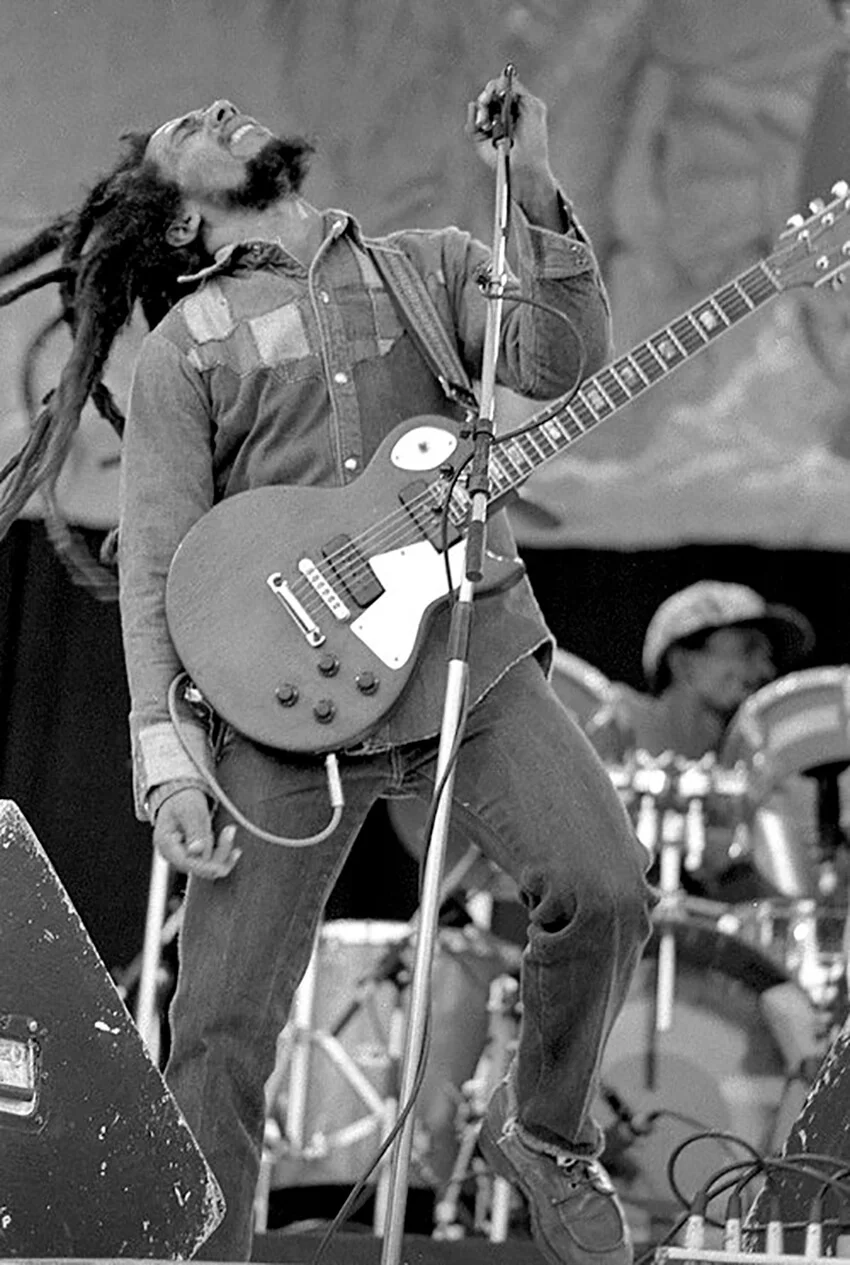Bob Marley live in concert in Dalymount Park on 6 July 1980.