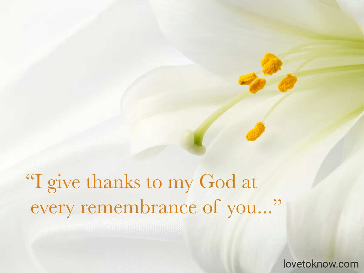 Funeral Poem for Mom - Philippians 1:3