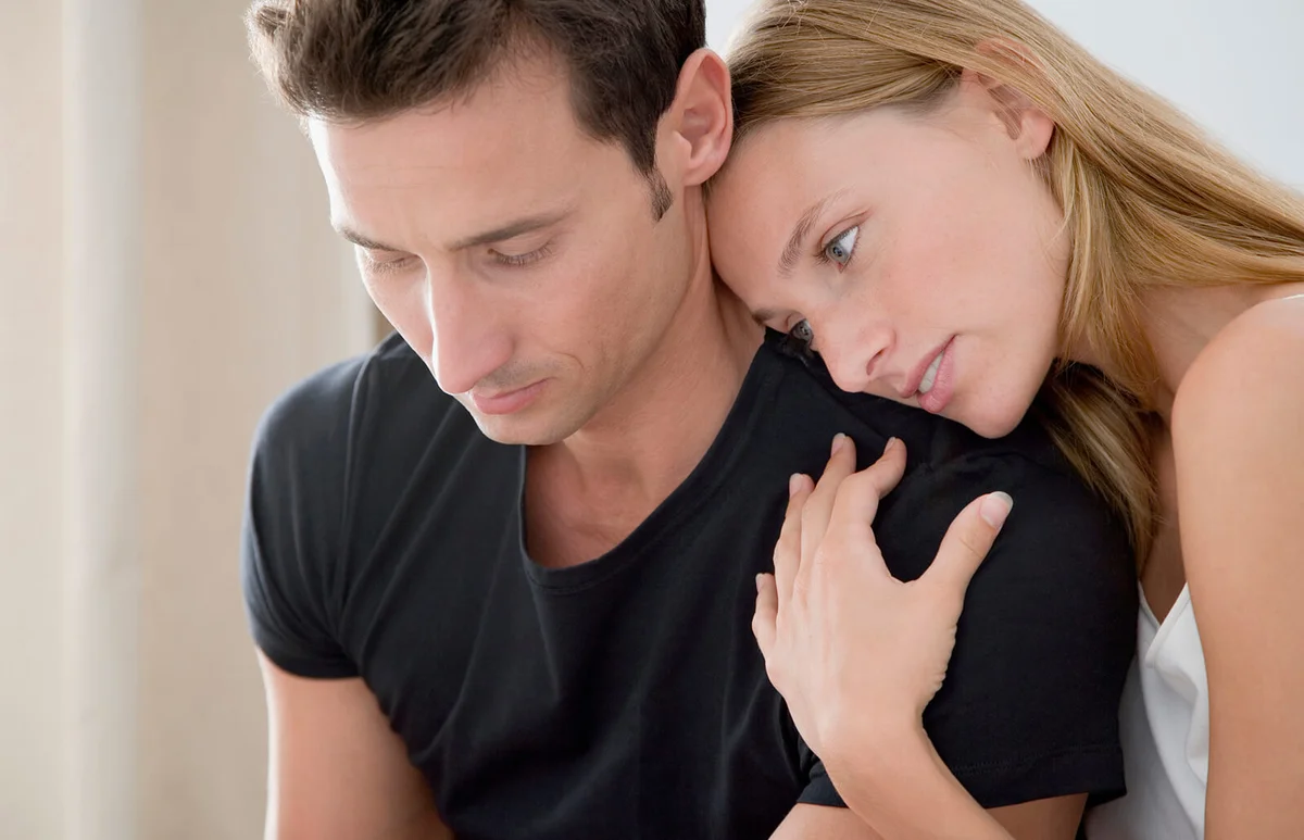 Man put off with a clingy woman
