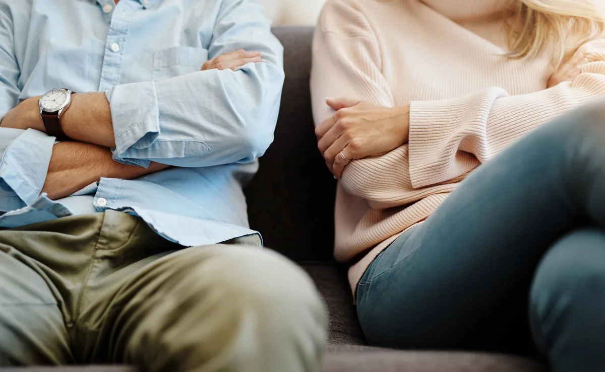 couple having a disagreement at home
