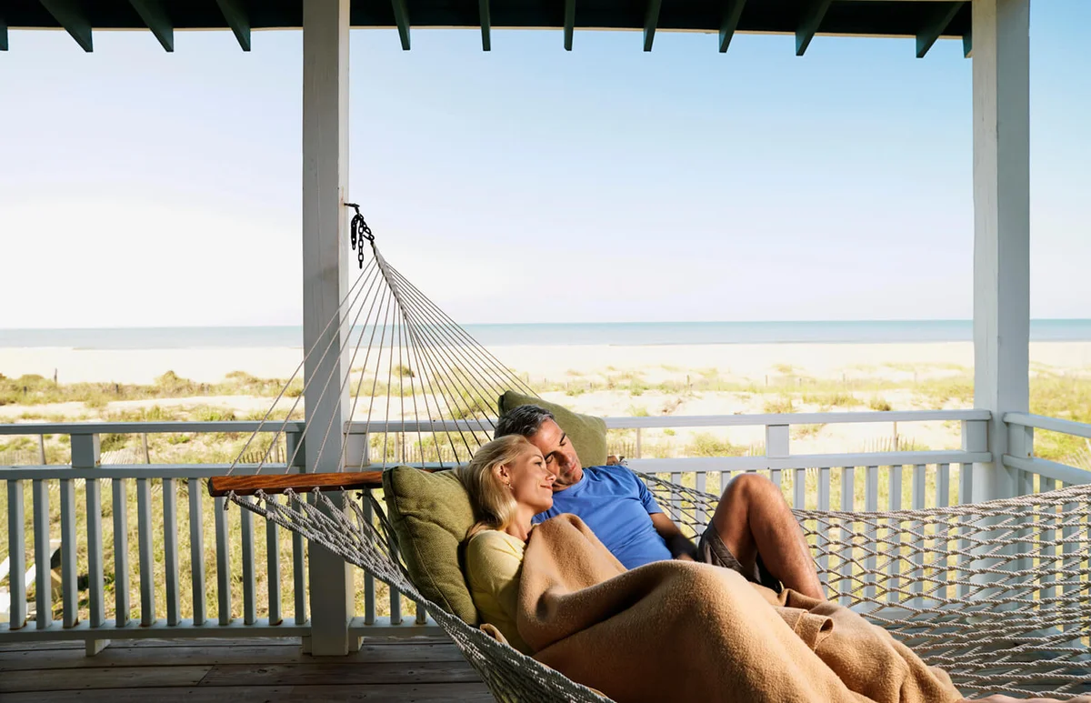 Couple Relaxing in Hammock