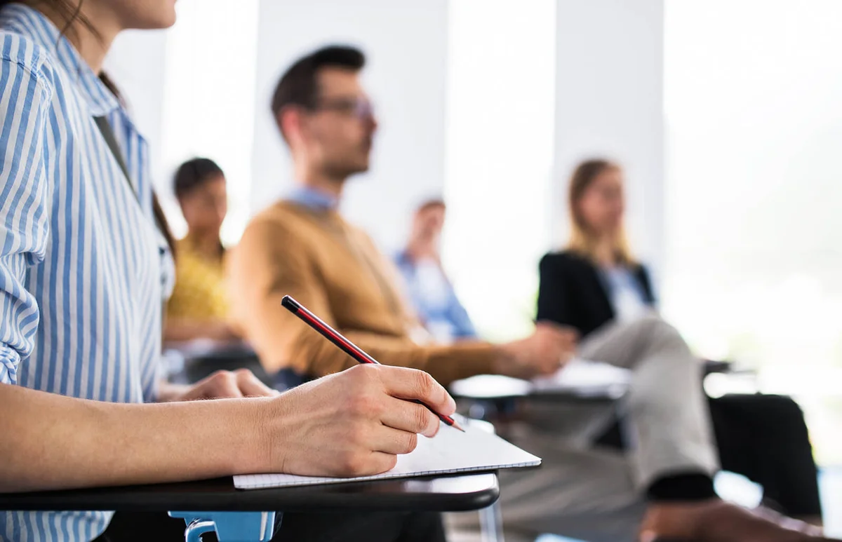 woman sitting in a board room