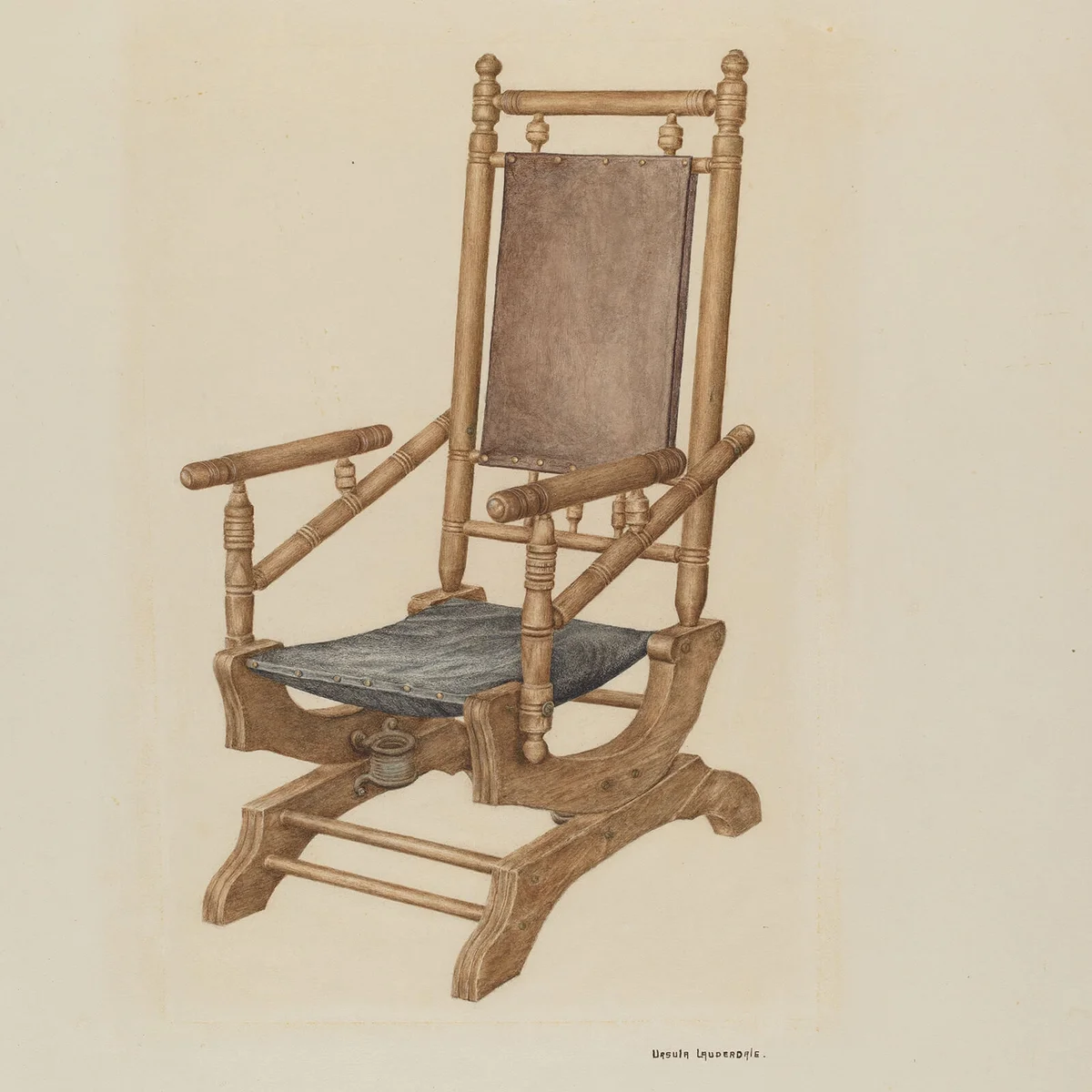Ursula Lauderdale, Platform Rocker, c. 1940