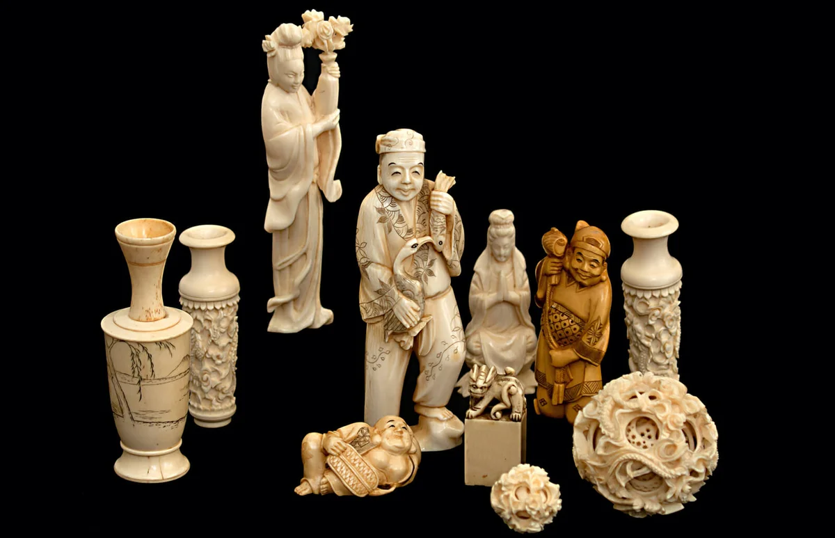 Ivory figurine china japan