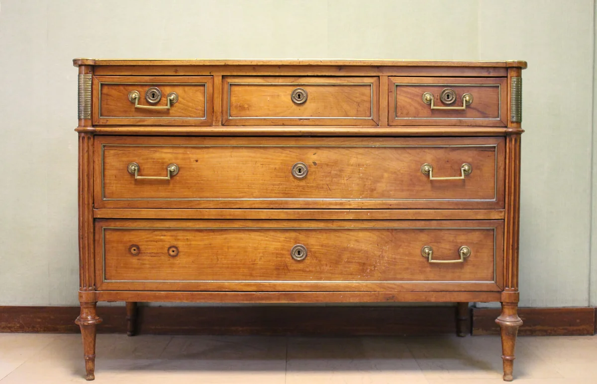 Louis XVI style straight chest of drawers, late 18th - early 19th century