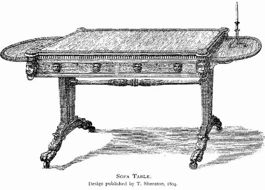 Illustration from ''Illustrated History of Furniture, From the Earliest to the Present Time'' from 1893 by Litchfield, Frederick, (1850-1930)