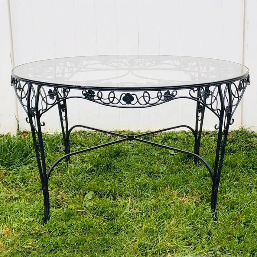 Vintage iron dining table by Molla