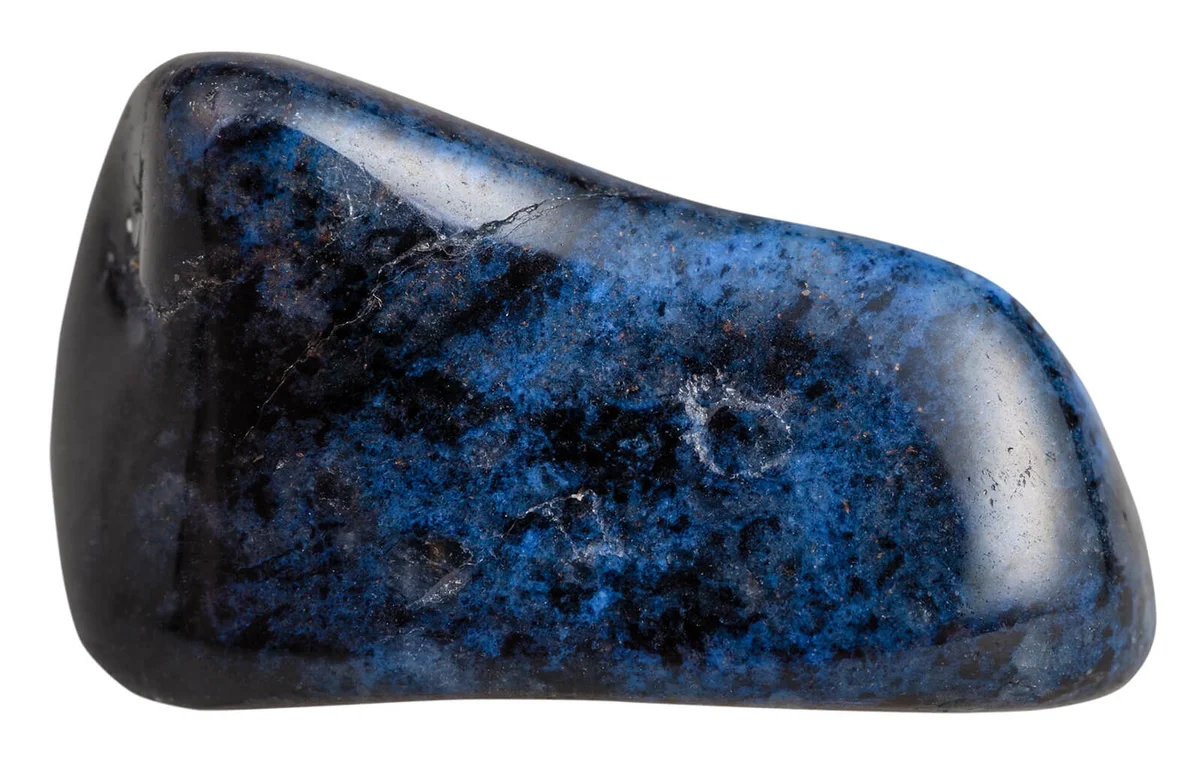 polished Dumortierite mineral gem stone