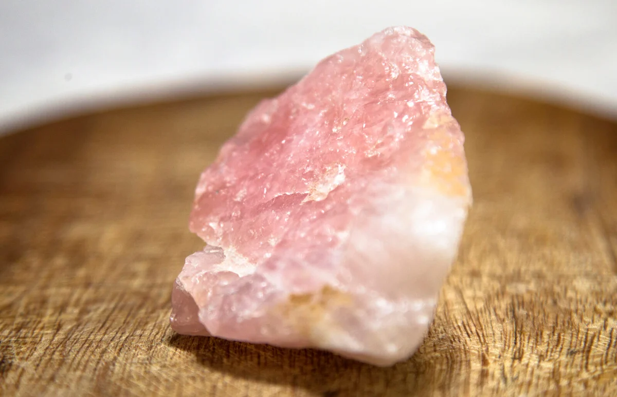 Rose quartz stone