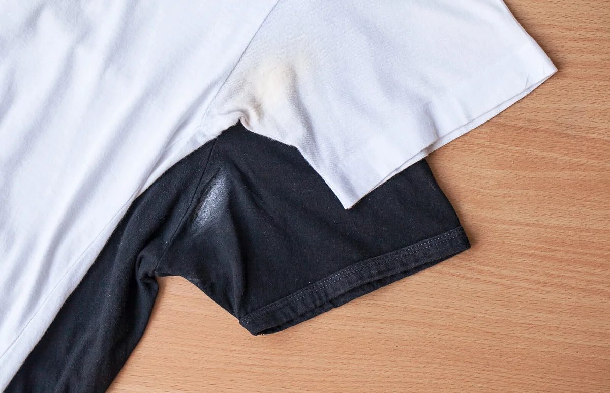 deodorant stains on t-shirts
