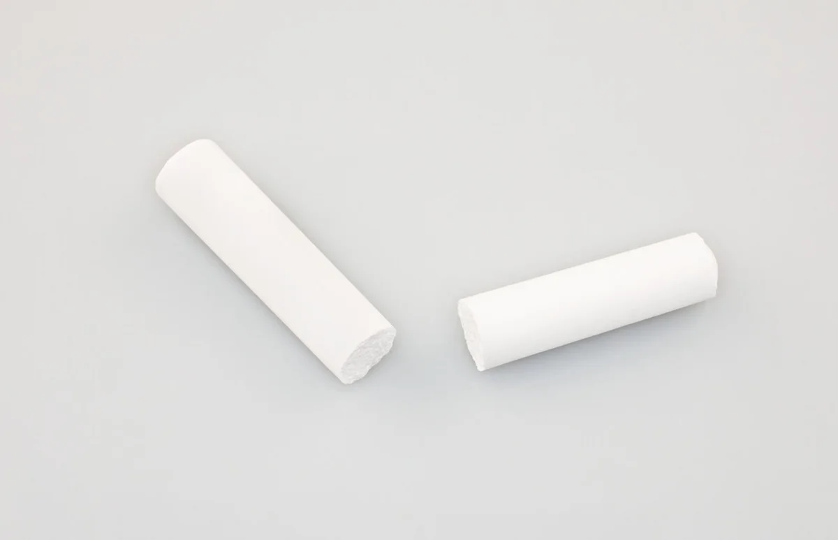Broken chalk