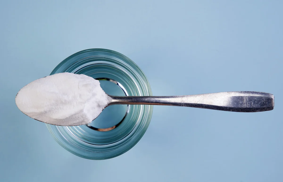 spoon of baking soda