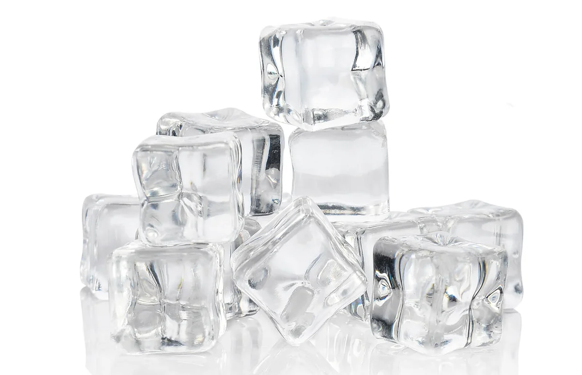 Close-up of ice cubes