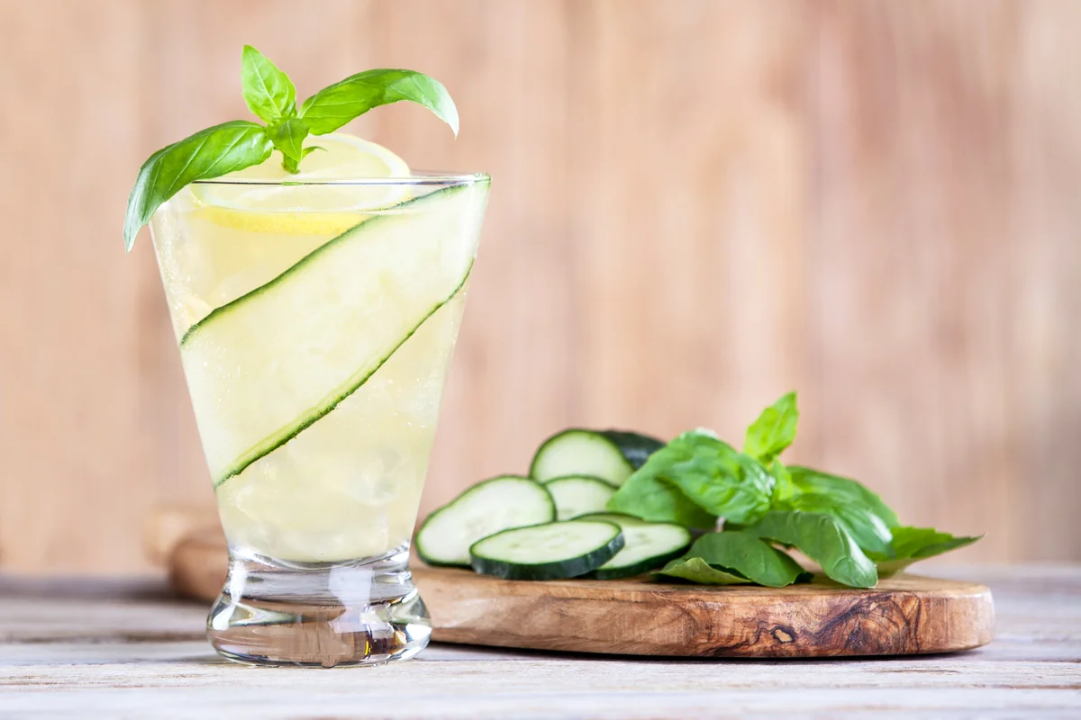 Fresh coconut and ginger cocktail