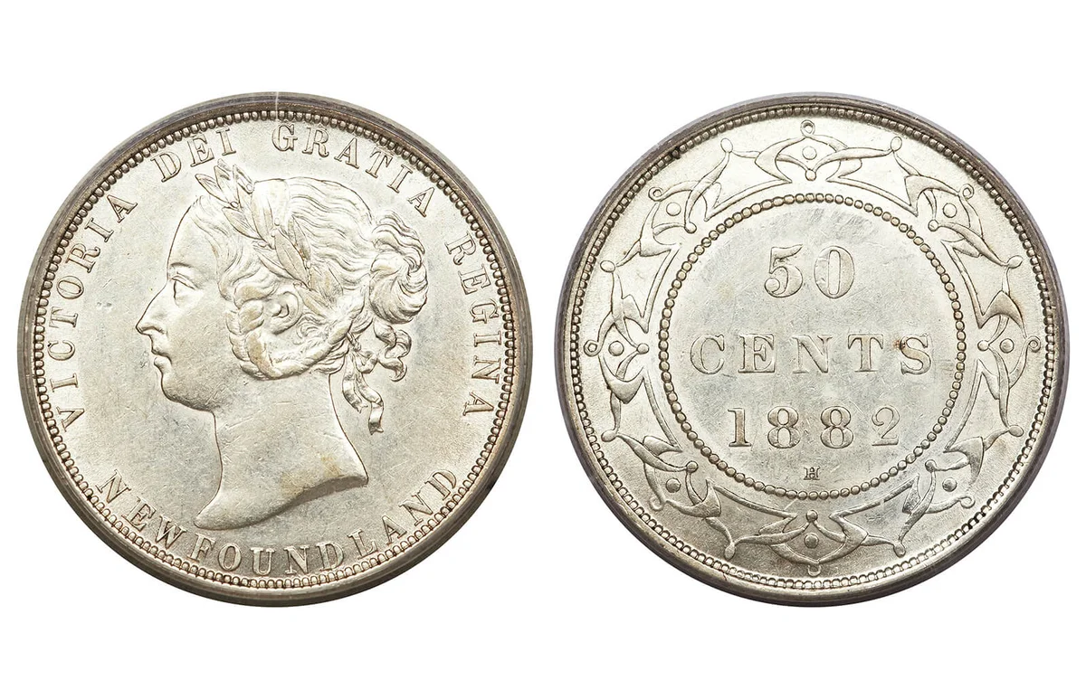 Canada Newfoundland Victoria 50 Cents 1882-H
