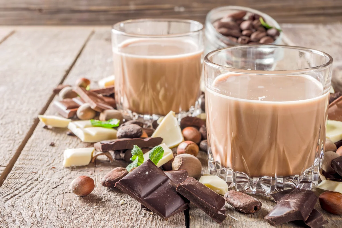 Sweet chocolate liqueur