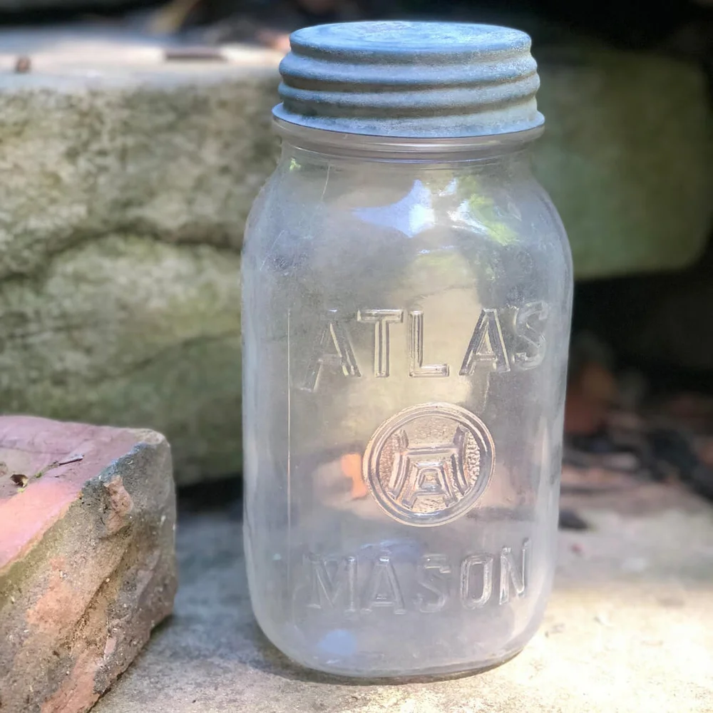 Quart Atlas Mason Jar, H over A