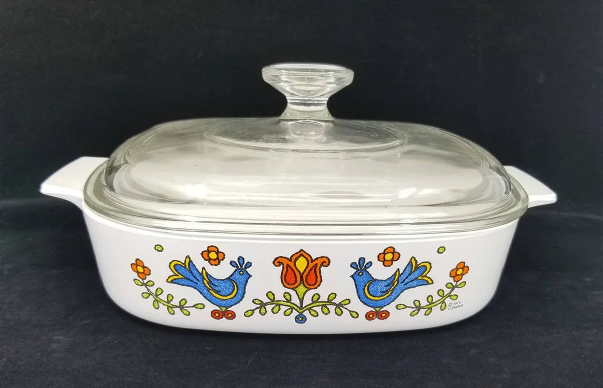 CORNING WARE Country Festival 8" Covered Skillet | friendship
