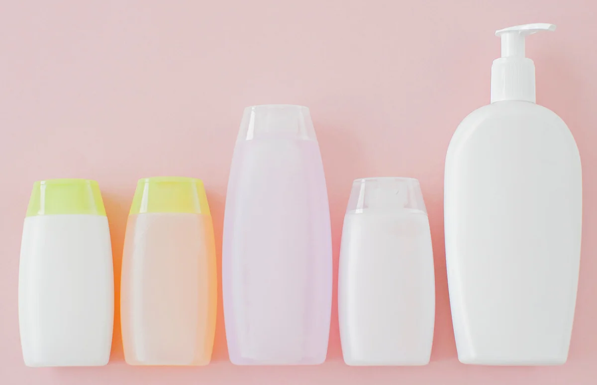 Shampoo bottles