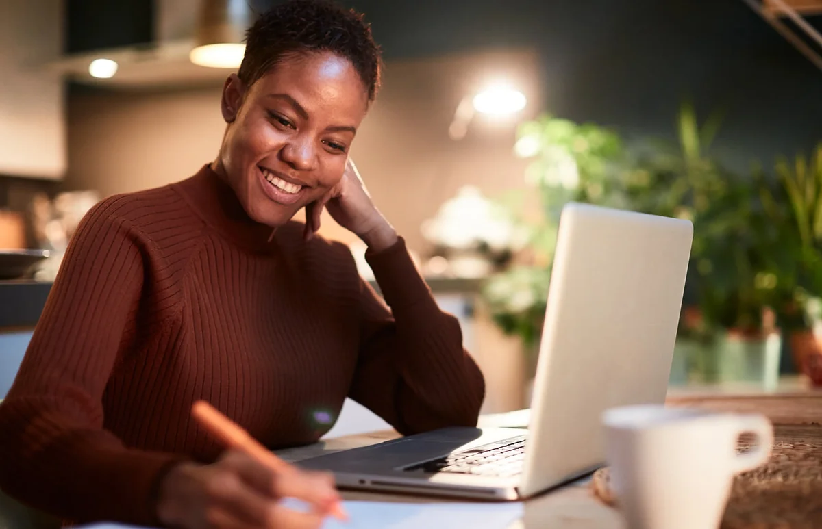 Woman getting to know her partner